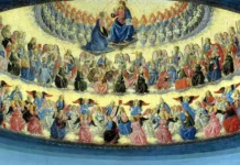 Odpust w kościele św. Marii w Dubaju: Maryja wzywa do synodalnej jedności Renesansowe malowidło: Chrystus na tronie przyjmuje Maryję wśród chórów aniołów i świętych – fragment „Wniebowzięcia Maryi” Francesca Botticiniego