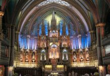 Chorał gregoriański: zapomniany klucz do liturgicznego pokoju w Kościele? Bazylika Notre-Dame w Montrealu w kanadyjskim Quebecu — zdjęcie ilustracyjne do artykułu o chorale gregoriańskim i sporze liturgicznym w Kościele