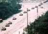 Hongkong: wieloletnie wyroki dla organizatorów czuwań ku pamięci ofiar Tiananmen Kolumna czołgów na alei Chang'an w Pekinie, 5 czerwca 1989 r.; przed pierwszym pojazdem stoi samotny mężczyzna zagradzający kolumnie drogę.